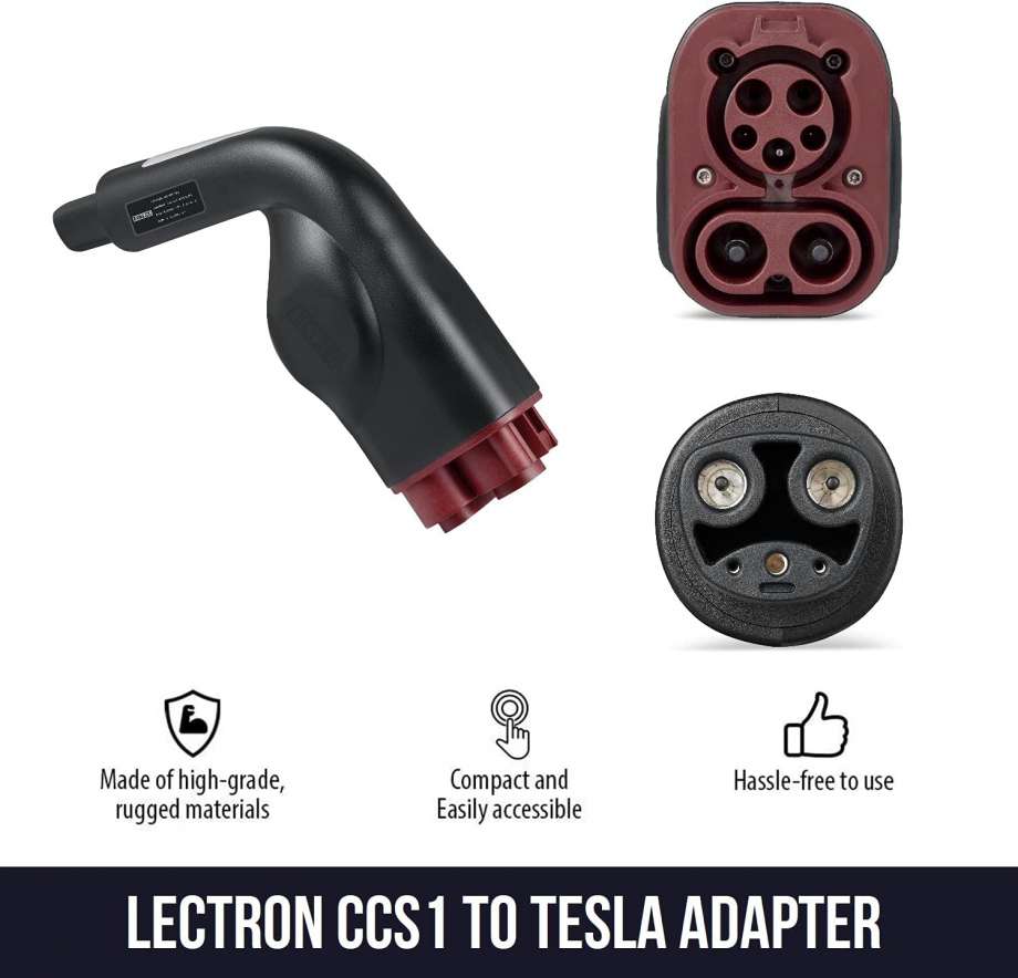 Lectron CCS Charger Adapter for Tesla, 200A & 100-800V DC - for Tesla Owners Only | EVhype