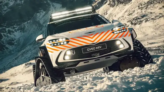 Genesis GV60 Turns Into an All-Electric Snow Rescue Machine!