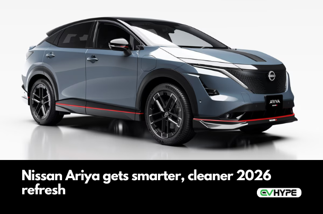 Nissan Ariya gets smarter, cleaner 2026 refresh